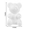 2 White 7" tall 3D Bear Craft Foam DIY Arts Party Decoration Event Supplies